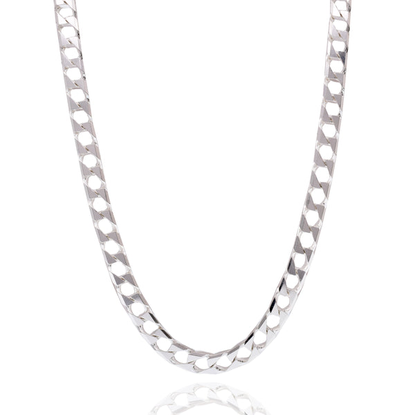 Square Curb Diamond Cut Ten Sided 200 5.8mm Chain or Bracelet - CH762