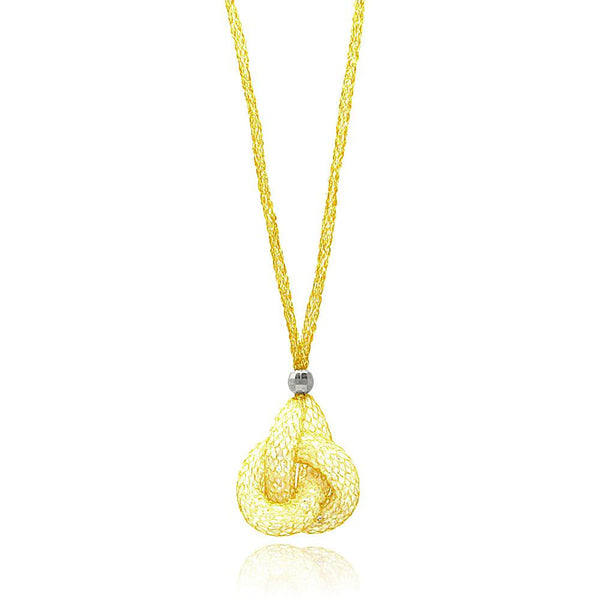 Gold Plated 925 Sterling Silver Mesh Necklace and Dropped Inter Locked Mesh Filled with CZ
