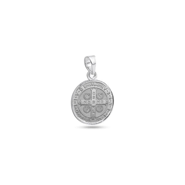 High Polished 925 Sterling Silver Edge San Benito Medallion Pendant