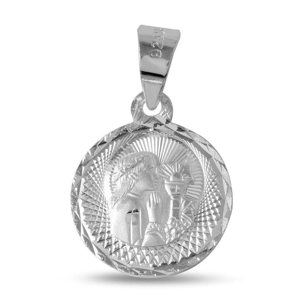 High Polished 925 Sterling Silver DC Communion Medallion For Girl
