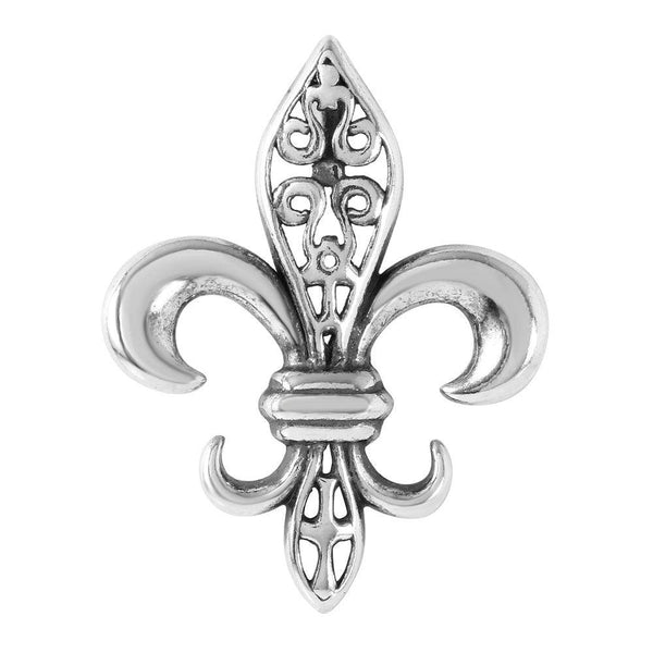 Silver 925 Stylized Fleur de Lis Shaped Pendant