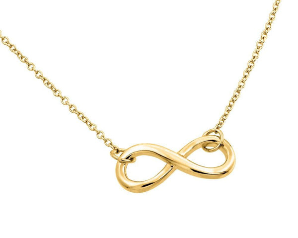 Silver 925 Gold Plated Infinity Pendant Necklace