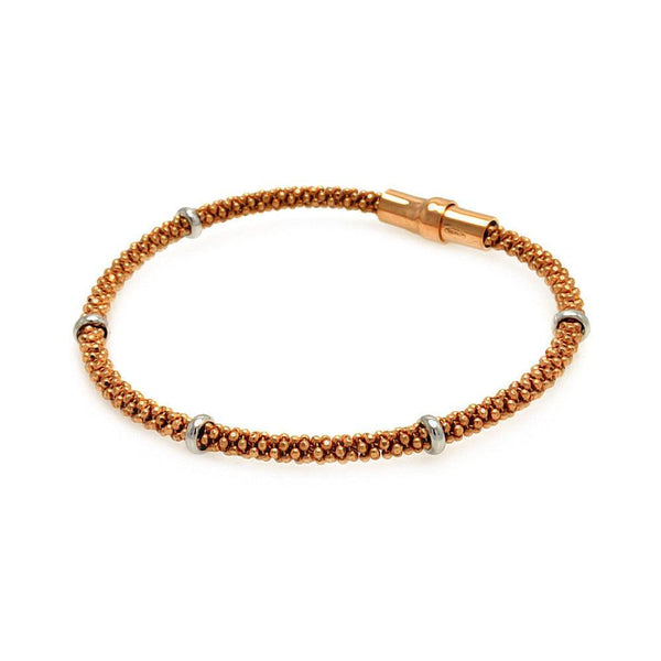 Final Price-Silver 925 Rose Gold Plated Italian Bracelet